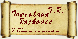 Tomislava Rajković vizit kartica